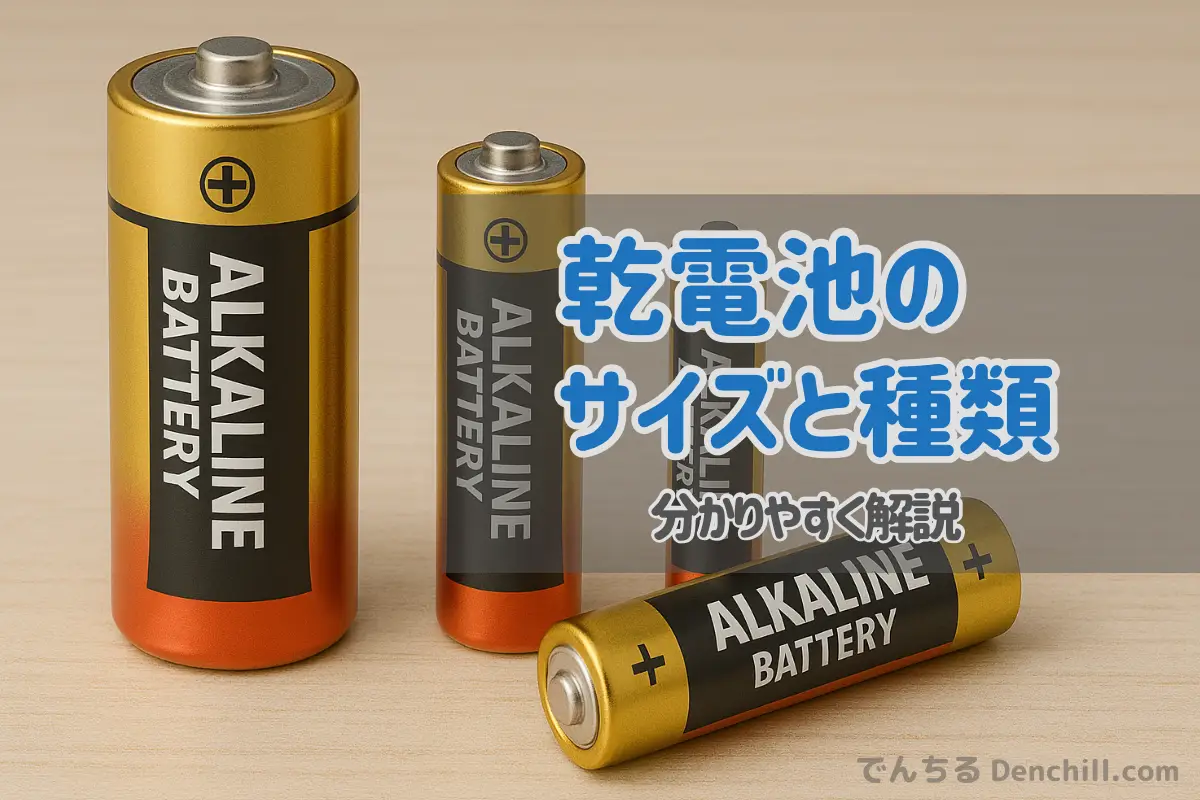 乾電池の種類とサイズを徹底解説｜単1〜単5までの違いと選び方